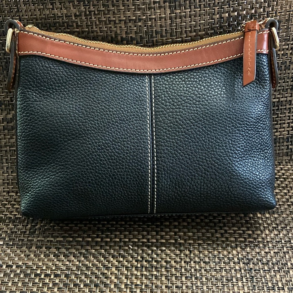 Dooney & Bourke Black and Brown Crossbody Bag - Picture 2 of 10